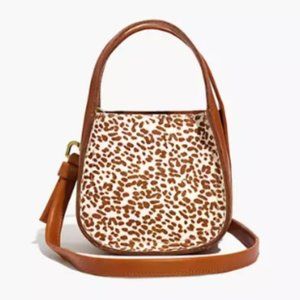NEW Madewell The Micro Sydney Crossbody Bag/Purse Animal Spotted Calf Hair $128